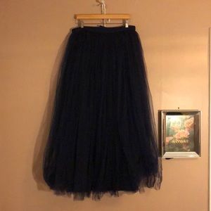 Little Mistress navy blue Cinderella skirt